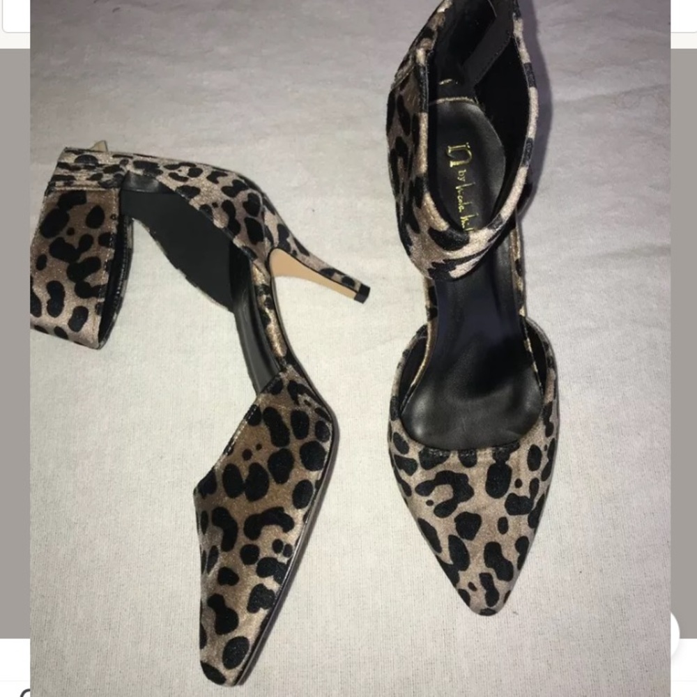Cheetah Print velvet Heels